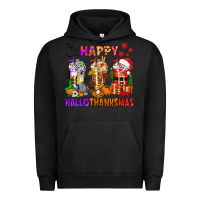 Pigment Black happy hallothanksmas coffee cups Urban Hoodie - texasbilliewilder