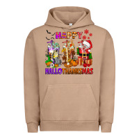 Pigment Burro happy hallothanksmas coffee cups Urban Hoodie - texasbilliewilder