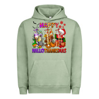 Pigment Oil Green happy hallothanksmas coffee cups Urban Hoodie - texasbilliewilder