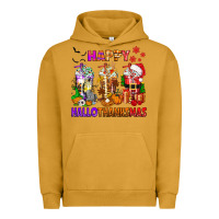 Pigment Peanut Butter happy hallothanksmas coffee cups Urban Hoodie - texasbilliewilder