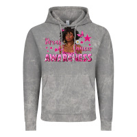 Cloud Rock Breast Cancer Awareness with Afro Woman Vintage Hoodie - texasbilliewilder