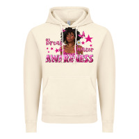 Vintage Artic Breast Cancer Awareness with Afro Woman Vintage Hoodie - texasbilliewilder