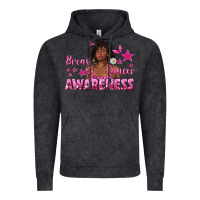 Vintage Black Breast Cancer Awareness with Afro Woman Vintage Hoodie - texasbilliewilder