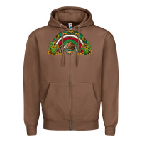 Chestnut mexican flag cactus and sunflowers rainbow Zipper Hoodie - Jasminsmagicworld