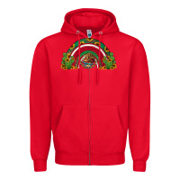 Red mexican flag cactus and sunflowers rainbow Zipper Hoodie - Jasminsmagicworld