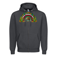 Smoke mexican flag cactus and sunflowers rainbow Zipper Hoodie - Jasminsmagicworld