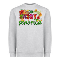 Heather Grey sassy senorita Heavyweight Sweatshirt - HRA Design Shop
