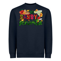 Navy sassy senorita Heavyweight Sweatshirt - HRA Design Shop