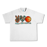 Peace Love Basketball Urban Heavy Tee | Teevron