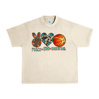 Sandshell peace love basketball Urban Heavy Tee - CowhideDigitalArt