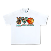 White peace love basketball Urban Heavy Tee - CowhideDigitalArt