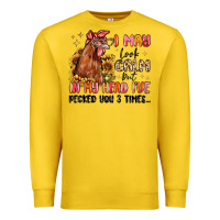 Lemon i may look calm but in my head i've pecked you Premium Sweatshirt - MaliasSmallBusiness