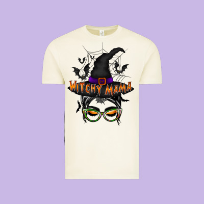 Withcy Mama Vintage Tee Designed By Racoondesign