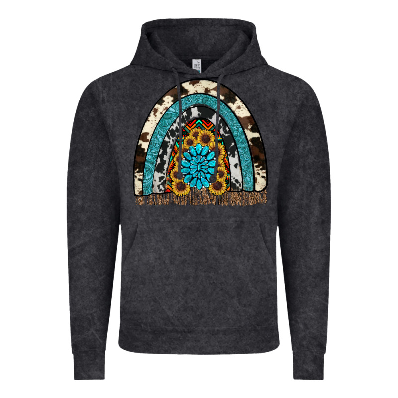 Rainbow Sunflower Gemstone Vintage Hoodie by RanaPortraitStore | Teevron