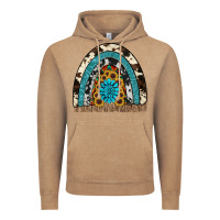 Vintage Coffee rainbow sunflower gemstone Vintage Hoodie - RanaPortraitStore