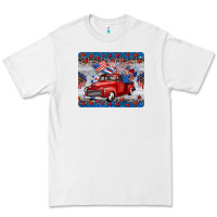 White american truck 4th of july mousepad Premium Tee - BarkalooDesign