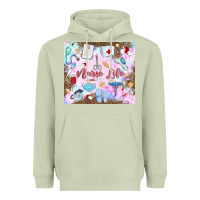 Matcha nurse life Heavyweight Hoodie - MaliasSmallBusiness