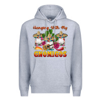Heather Grey hanging with gnomigos Premium Hoodie - Artiststas