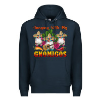 Navy hanging with gnomigos Premium Hoodie - Artiststas