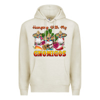 Oatmeal Heather hanging with gnomigos Premium Hoodie - Artiststas