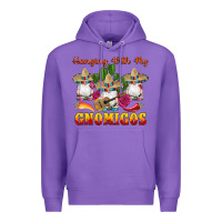 Purple hanging with gnomigos Premium Hoodie - Artiststas
