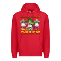Red hanging with gnomigos Premium Hoodie - Artiststas