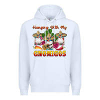 White hanging with gnomigos Premium Hoodie - Artiststas