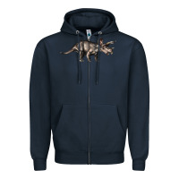 Navy Triceratops Horridus Zipper Hoodie - LillyAllenDesigns