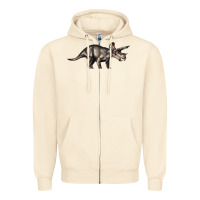 Sandshell Triceratops Horridus Zipper Hoodie - LillyAllenDesigns