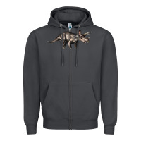 Smoke Triceratops Horridus Zipper Hoodie - LillyAllenDesigns