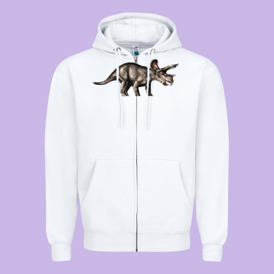 Triceratops Horridus Zipper Hoodie Designed By Lillyallendesigns