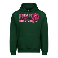 Forest Green Breast Cancer Survivor Urban Hoodie - texasbilliewilder