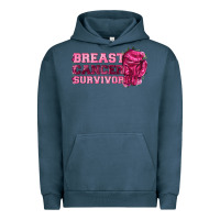 Pigment Midnight Navy Breast Cancer Survivor Urban Hoodie - texasbilliewilder