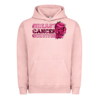 Pigment Salmon Breast Cancer Survivor Urban Hoodie - texasbilliewilder