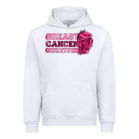 White Breast Cancer Survivor Urban Hoodie - texasbilliewilder