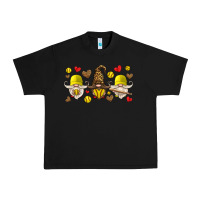 Black softball gnome Urban Heavy Tee - HRA Design Shop