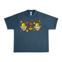 Midnight Navy softball gnome Urban Heavy Tee - HRA Design Shop