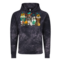 Cloud Black cows coffee cups Vintage Hoodie - Zillion Design Studio