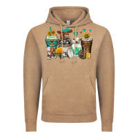 Vintage Coffee cows coffee cups Vintage Hoodie - Zillion Design Studio