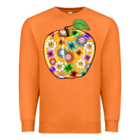 Carrot colorful flora apple teacher Premium Sweatshirt - NancyCooperArtShop