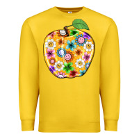 Lemon colorful flora apple teacher Premium Sweatshirt - NancyCooperArtShop
