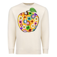 Sandshell colorful flora apple teacher Premium Sweatshirt - NancyCooperArtShop