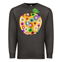 Smoke colorful flora apple teacher Premium Sweatshirt - NancyCooperArtShop