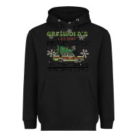 Black christmas tree farm Heavyweight Hoodie - MaliasSmallBusiness