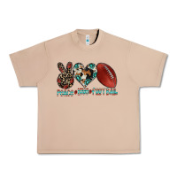 Burro peace love football Urban Heavy Tee - CowhideDigitalArt