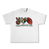 Lunar Rock peace love football Urban Heavy Tee - CowhideDigitalArt