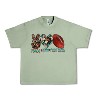 Peace Love Football Urban Heavy Tee | Teevron