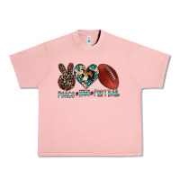 Salmon peace love football Urban Heavy Tee - CowhideDigitalArt