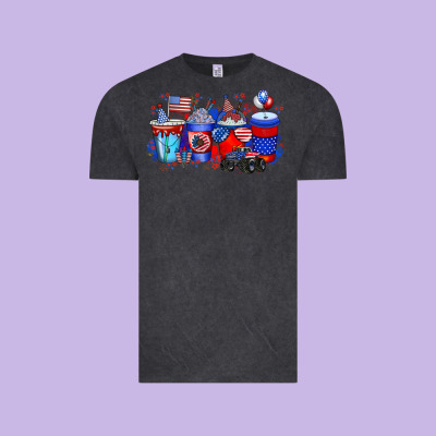 American Drink Vintage Tee Designed By Racoondesign