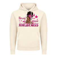 Vintage Artic Breast Cancer Awareness with Afro Woman Vintage Hoodie - texasbilliewilder